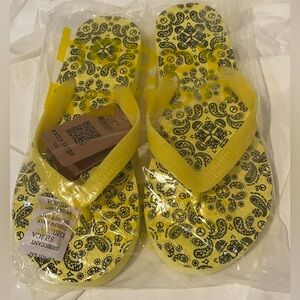 Yellow Kids Flip Flops